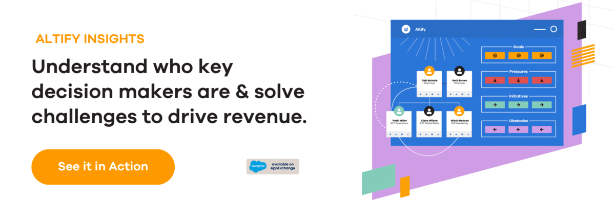 Altify Insights - Understand who key decision makers are and solve challenges to drive revenue