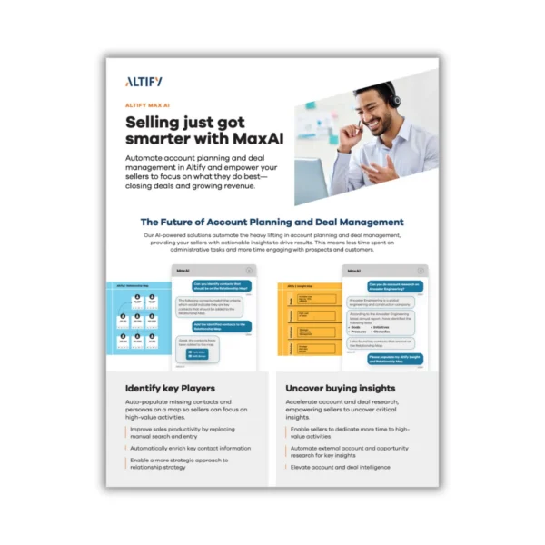 Altify MaxAI Datasheet Cover Image