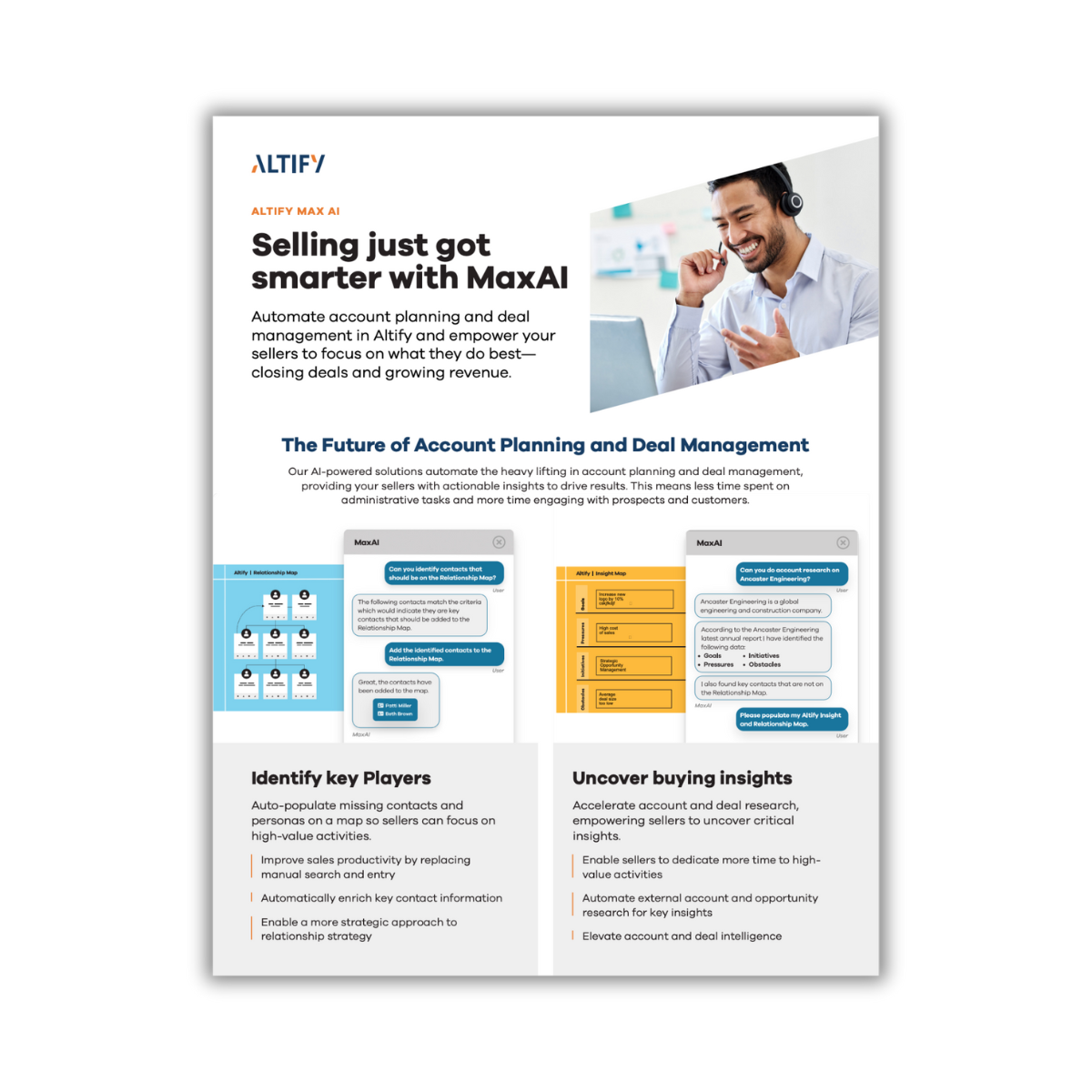 Altify MaxAI Datasheet Cover Image