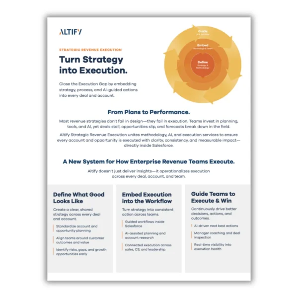 Altify Strategic Revenue Execution Datasheet