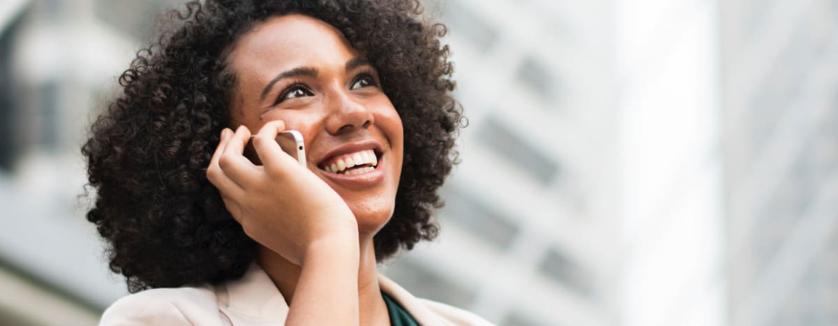 Woman on the phone